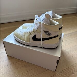 Nike Air Jordan 1 Sneakers - Coconut milk 6.5W worn once!